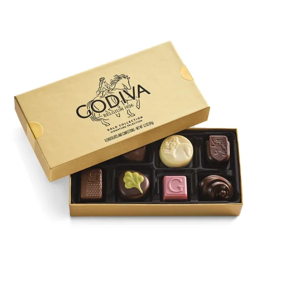 Assorted Chocolate Gold Gift Box