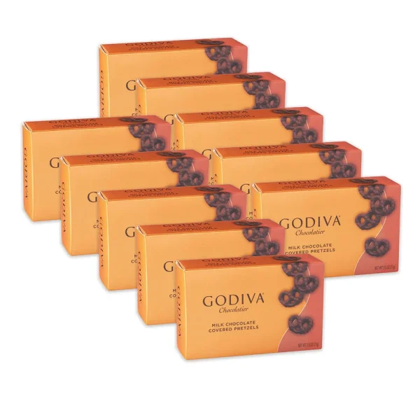 Milk Chocolate Covered Mini Pretzels, Set of 10