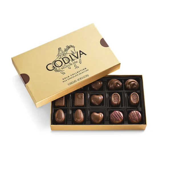 Milk Chocolate Gold Gift Box, 15pc.