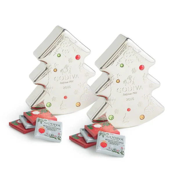 Chocolate Carre Tin, Set of 2, 10 pc each