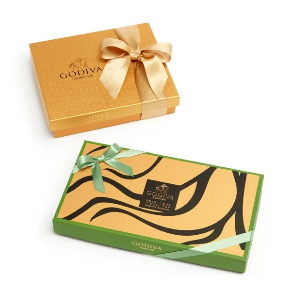 Assorted Chocolate Gold Icons Gift Box 18 pc. & Assorted Chocolate Gold Gift Box 19 pc.